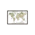 Picture of World Map with Animals CC _GroupedProduct_Rectangle_Landscape_Mini_ _GroupedProduct_Rectangle_Landscape_Canvas_Framed_