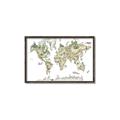 Picture of World Map with Animals CC _GroupedProduct_Rectangle_Landscape_Mini_ _GroupedProduct_Rectangle_Landscape_Canvas_Framed_