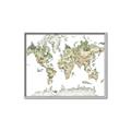 Picture of World Map with Animals CC _GroupedProduct_Rectangle_Landscape_Mini_ _GroupedProduct_Rectangle_Landscape_Canvas_Framed_