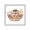 Picture of Watercolor Noahs Ark _GroupedProduct_Square_Mini_ _GroupedProduct_Square_Canvas_Framed_