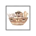 Picture of Watercolor Noahs Ark _GroupedProduct_Square_Mini_ _GroupedProduct_Square_Canvas_Framed_