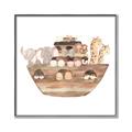 Picture of Watercolor Noahs Ark _GroupedProduct_Square_Mini_ _GroupedProduct_Square_Canvas_Framed_