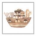 Picture of Watercolor Noahs Ark _GroupedProduct_Square_Mini_ _GroupedProduct_Square_Canvas_Framed_