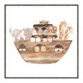 Picture of Watercolor Noahs Ark _GroupedProduct_Square_Mini_ _GroupedProduct_Square_Canvas_Framed_