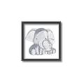 Picture of Mother and baby elephant _GroupedProduct_Square_Mini_ _GroupedProduct_Square_Canvas_Framed_