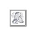 Picture of Mother and baby elephant _GroupedProduct_Square_Mini_ _GroupedProduct_Square_Canvas_Framed_
