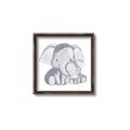 Picture of Mother and baby elephant _GroupedProduct_Square_Mini_ _GroupedProduct_Square_Canvas_Framed_