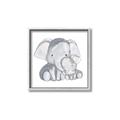 Picture of Mother and baby elephant _GroupedProduct_Square_Mini_ _GroupedProduct_Square_Canvas_Framed_