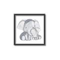 Picture of Mother and baby elephant _GroupedProduct_Square_Mini_ _GroupedProduct_Square_Canvas_Framed_