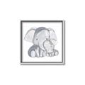 Picture of Mother and baby elephant _GroupedProduct_Square_Mini_ _GroupedProduct_Square_Canvas_Framed_
