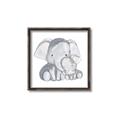 Picture of Mother and baby elephant _GroupedProduct_Square_Mini_ _GroupedProduct_Square_Canvas_Framed_
