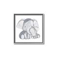 Picture of Mother and baby elephant _GroupedProduct_Square_Mini_ _GroupedProduct_Square_Canvas_Framed_