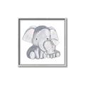 Picture of Mother and baby elephant _GroupedProduct_Square_Mini_ _GroupedProduct_Square_Canvas_Framed_