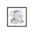 Picture of Mother and baby elephant _GroupedProduct_Square_Mini_ _GroupedProduct_Square_Canvas_Framed_