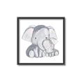 Picture of Mother and baby elephant _GroupedProduct_Square_Mini_ _GroupedProduct_Square_Canvas_Framed_