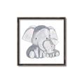 Picture of Mother and baby elephant _GroupedProduct_Square_Mini_ _GroupedProduct_Square_Canvas_Framed_