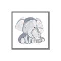 Picture of Mother and baby elephant _GroupedProduct_Square_Mini_ _GroupedProduct_Square_Canvas_Framed_