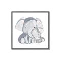Picture of Mother and baby elephant _GroupedProduct_Square_Mini_ _GroupedProduct_Square_Canvas_Framed_