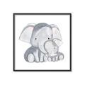 Picture of Mother and baby elephant _GroupedProduct_Square_Mini_ _GroupedProduct_Square_Canvas_Framed_