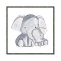 Picture of Mother and baby elephant _GroupedProduct_Square_Mini_ _GroupedProduct_Square_Canvas_Framed_