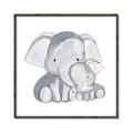 Picture of Mother and baby elephant _GroupedProduct_Square_Mini_ _GroupedProduct_Square_Canvas_Framed_