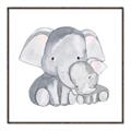 Picture of Mother and baby elephant _GroupedProduct_Square_Mini_ _GroupedProduct_Square_Canvas_Framed_