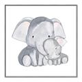 Picture of Mother and baby elephant _GroupedProduct_Square_Mini_ _GroupedProduct_Square_Canvas_Framed_