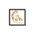 Picture of Mother and baby Giraffe _GroupedProduct_Square_Mini_ _GroupedProduct_Square_Canvas_Framed_