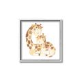 Picture of Mother and baby Giraffe _GroupedProduct_Square_Mini_ _GroupedProduct_Square_Canvas_Framed_