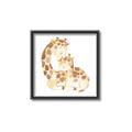 Picture of Mother and baby Giraffe _GroupedProduct_Square_Mini_ _GroupedProduct_Square_Canvas_Framed_