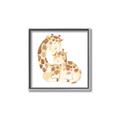 Picture of Mother and baby Giraffe _GroupedProduct_Square_Mini_ _GroupedProduct_Square_Canvas_Framed_