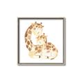 Picture of Mother and baby Giraffe _GroupedProduct_Square_Mini_ _GroupedProduct_Square_Canvas_Framed_