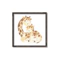 Picture of Mother and baby Giraffe _GroupedProduct_Square_Mini_ _GroupedProduct_Square_Canvas_Framed_