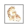 Picture of Mother and baby Giraffe _GroupedProduct_Square_Mini_ _GroupedProduct_Square_Canvas_Framed_