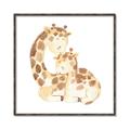 Picture of Mother and baby Giraffe _GroupedProduct_Square_Mini_ _GroupedProduct_Square_Canvas_Framed_