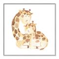 Picture of Mother and baby Giraffe _GroupedProduct_Square_Mini_ _GroupedProduct_Square_Canvas_Framed_