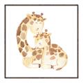 Picture of Mother and baby Giraffe _GroupedProduct_Square_Mini_ _GroupedProduct_Square_Canvas_Framed_