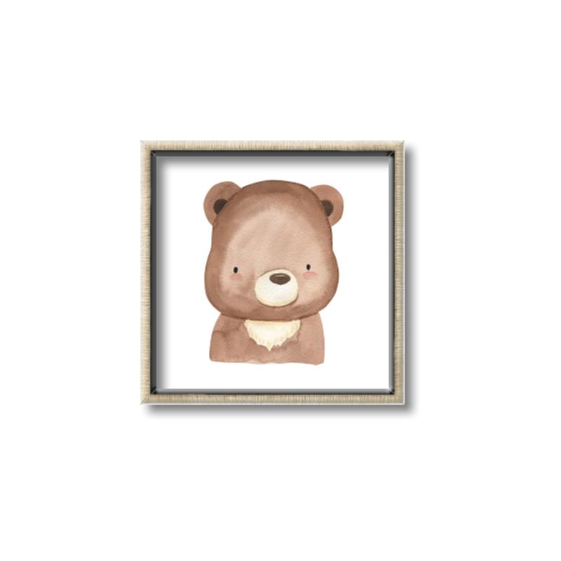 Picture of Bear Face _GroupedProduct_Square_Mini_ _GroupedProduct_Square_Canvas_Framed_