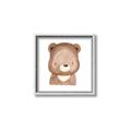 Picture of Bear Face _GroupedProduct_Square_Mini_ _GroupedProduct_Square_Canvas_Framed_