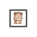 Picture of Bear Face _GroupedProduct_Square_Mini_ _GroupedProduct_Square_Canvas_Framed_