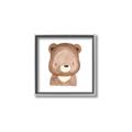 Picture of Bear Face _GroupedProduct_Square_Mini_ _GroupedProduct_Square_Canvas_Framed_