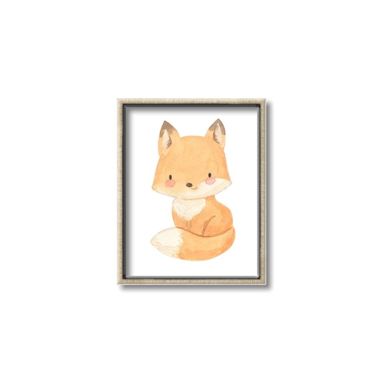 Picture of Woodland animals fox, _GroupedProduct_Rectangle_Portrait_Mini_ _GroupedProduct_Rectangle_Portrait_Canvas_Framed_