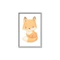 Picture of Woodland animals fox, _GroupedProduct_Rectangle_Portrait_Mini_ _GroupedProduct_Rectangle_Portrait_Canvas_Framed_