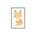 Picture of Woodland animals fox, _GroupedProduct_Rectangle_Portrait_Mini_ _GroupedProduct_Rectangle_Portrait_Canvas_Framed_