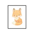 Picture of Woodland animals fox, _GroupedProduct_Rectangle_Portrait_Mini_ _GroupedProduct_Rectangle_Portrait_Canvas_Framed_