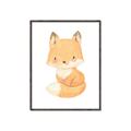 Picture of Woodland animals fox, _GroupedProduct_Rectangle_Portrait_Mini_ _GroupedProduct_Rectangle_Portrait_Canvas_Framed_