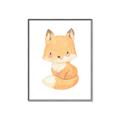 Picture of Woodland animals fox, _GroupedProduct_Rectangle_Portrait_Mini_ _GroupedProduct_Rectangle_Portrait_Canvas_Framed_