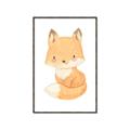 Picture of Woodland animals fox, _GroupedProduct_Rectangle_Portrait_Mini_ _GroupedProduct_Rectangle_Portrait_Canvas_Framed_