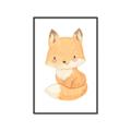 Picture of Woodland animals fox, _GroupedProduct_Rectangle_Portrait_Mini_ _GroupedProduct_Rectangle_Portrait_Canvas_Framed_