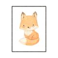 Picture of Woodland animals fox, _GroupedProduct_Rectangle_Portrait_Mini_ _GroupedProduct_Rectangle_Portrait_Canvas_Framed_